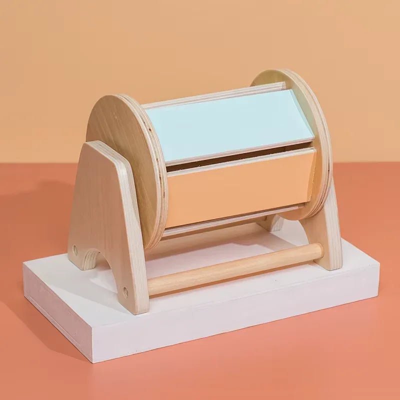 Montessori Wooden round Drawer Target Box Early Education Multi - Functional Coin Box Puzzle Toy - Uzyo