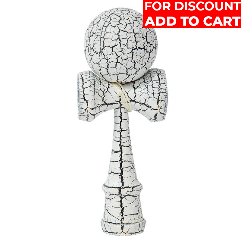 Crack Painted Kendama Toy Outdoor Fitness Balls Train Eye-Hand Coordination for Children Adults Outdoor Fun Juggling Sports Ball