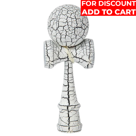 Crack Painted Kendama Toy Outdoor Fitness Balls Train Eye-Hand Coordination for Children Adults Outdoor Fun Juggling Sports Ball