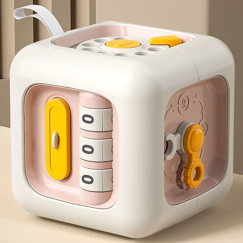 6 in 1 Montessori Educational Toys Sensory Busy Cube Baby Practice Skills Drawer Cube Fidget Educational Toys for Girl Boy - Uzyo
