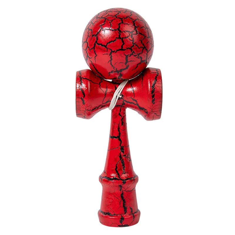 Crack Painted Kendama Toy Outdoor Fitness Balls Train Eye - Hand Coordination for Children Adults Outdoor Fun Juggling Sports Ball - Uzyo