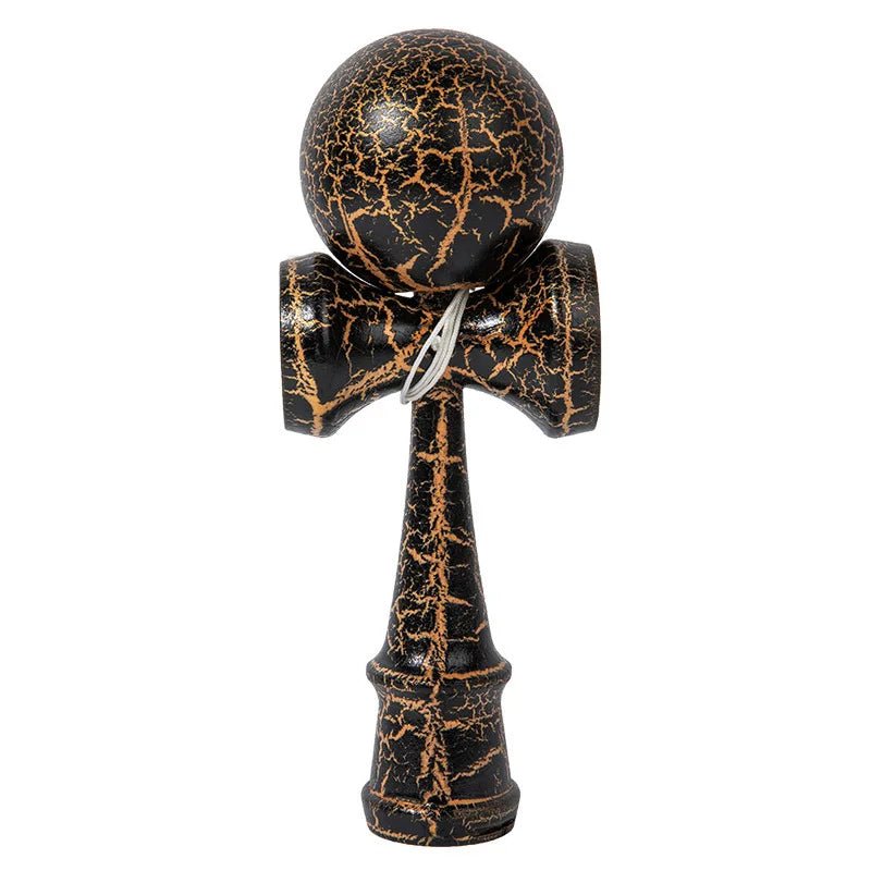 Crack Painted Kendama Toy Outdoor Fitness Balls Train Eye - Hand Coordination for Children Adults Outdoor Fun Juggling Sports Ball - Uzyo