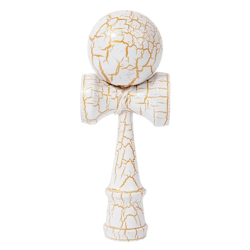 Crack Painted Kendama Toy Outdoor Fitness Balls Train Eye - Hand Coordination for Children Adults Outdoor Fun Juggling Sports Ball - Uzyo