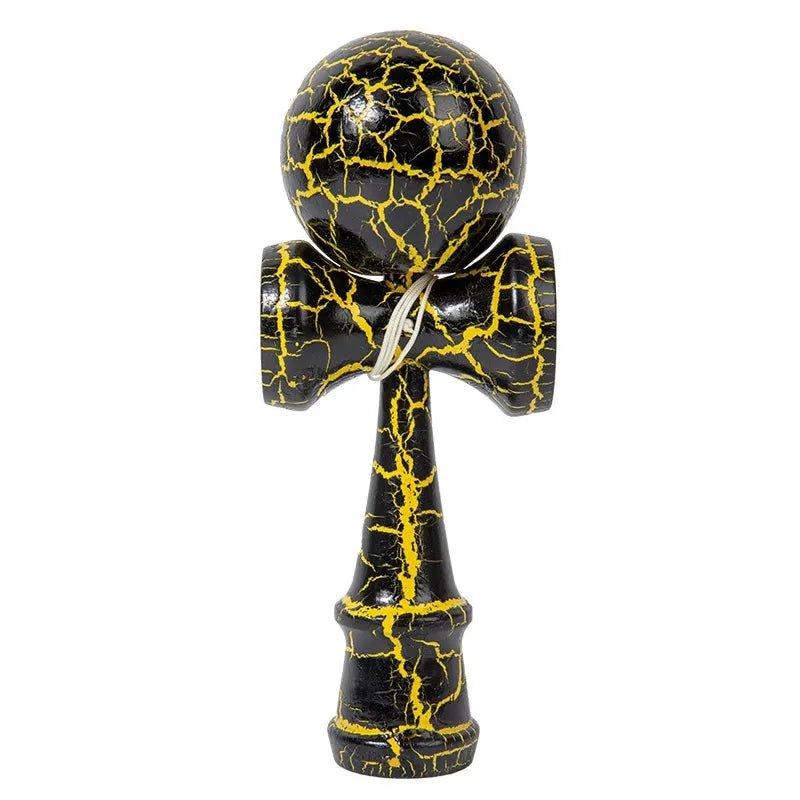 Crack Painted Kendama Toy Outdoor Fitness Balls Train Eye - Hand Coordination for Children Adults Outdoor Fun Juggling Sports Ball - Uzyo