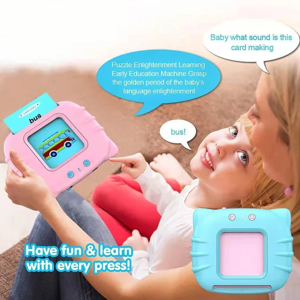 Early Education Flash Card Talking Flashcards for Kids Preschool Electronic Early Education Machine Gift Toddlers Montessori Toy - Uzyo