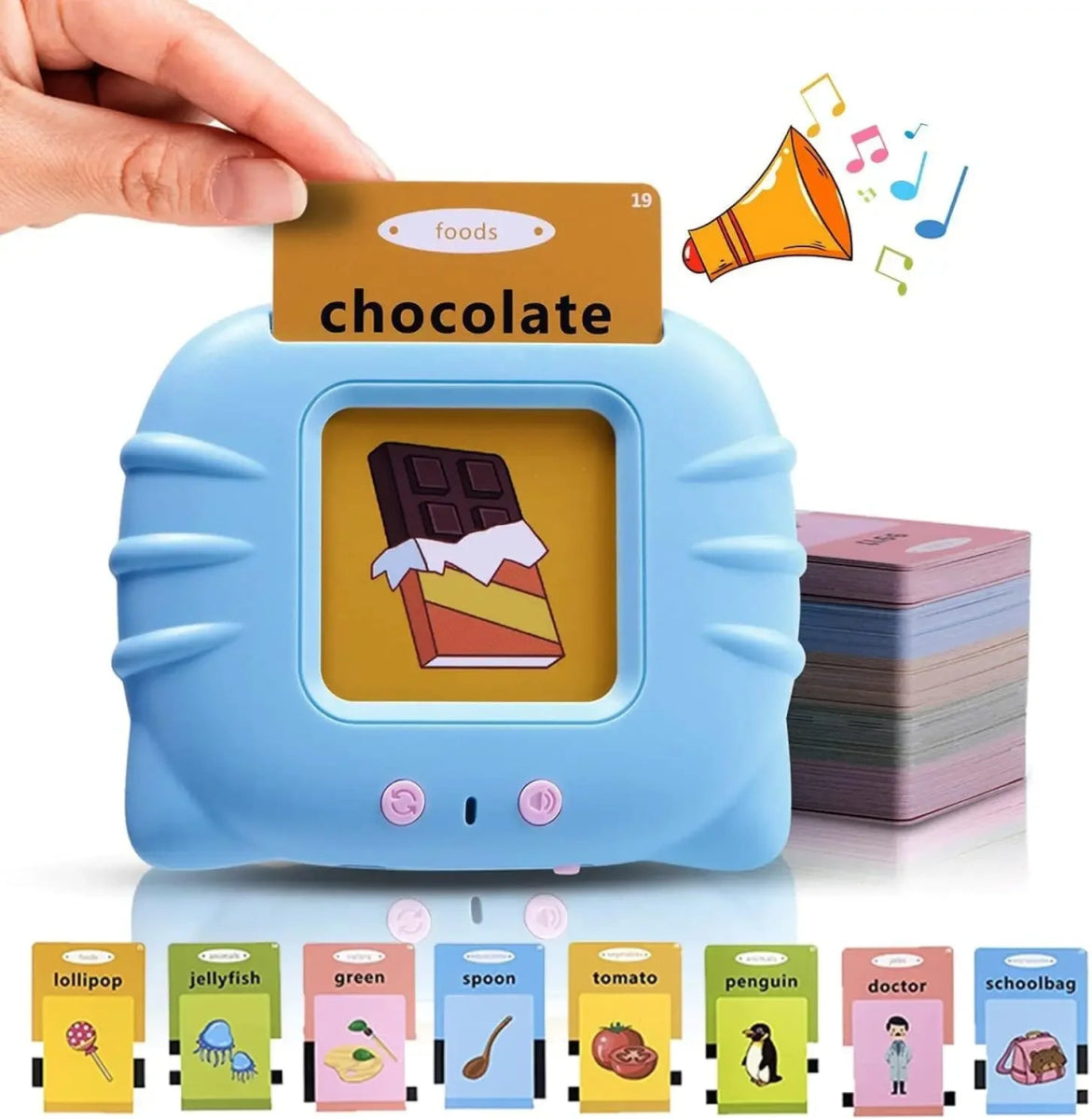 Early Education Flash Card Talking Flashcards for Kids Preschool Electronic Early Education Machine Gift Toddlers Montessori Toy - Uzyo